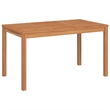 vidaXL Fine Sanded Teak Hardwood Medium Durable Garden Dining Set in Brown