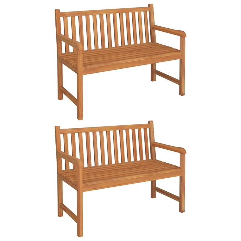 vidaXL Fine Sanded Teak Hardwood Medium Durable Garden Dining Set in Brown