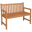 vidaXL Fine Sanded Teak Hardwood Medium Durable Garden Dining Set in Brown