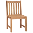 vidaXL Smooth Sanded Teak Hardwood Standard Garden Dining Set in Brown