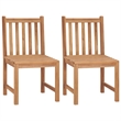 vidaXL Smooth Sanded Teak Hardwood Standard Garden Dining Set in Brown