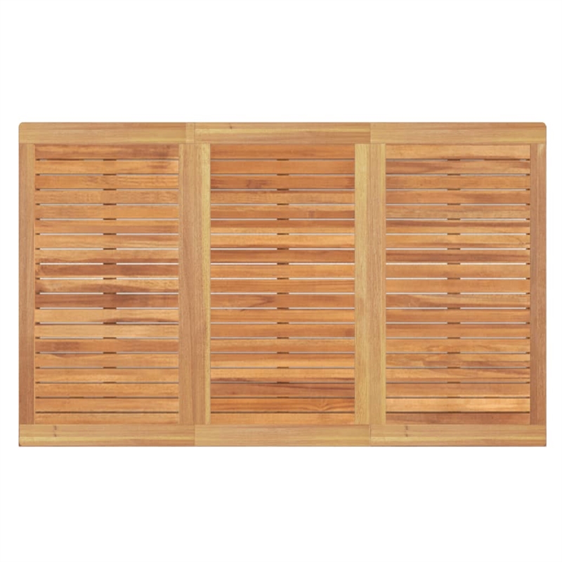 vidaXL Smooth Sanded Teak Hardwood Standard Garden Dining Set in Brown