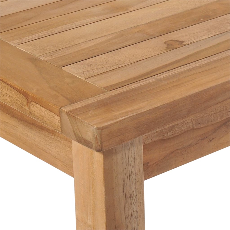 vidaXL Solid Teak Wood Medium Garden Dining Set in Brown