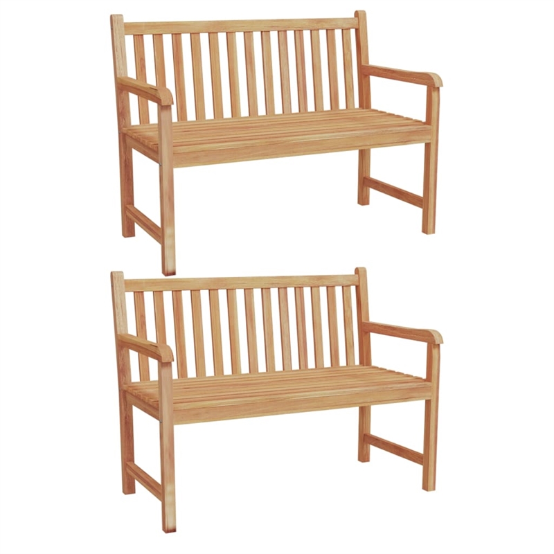 vidaXL Solid Teak Wood Medium Garden Dining Set in Brown