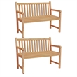 vidaXL Solid Teak Wood Medium Garden Dining Set in Brown