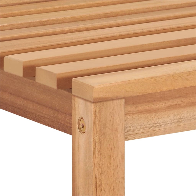 vidaXL Solid Teak Wood Medium Garden Dining Set in Brown