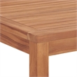 vidaXL Solid Teak Wood Large Durable Garden Dining Set in Brown