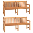 vidaXL Teak Wood Large Durable Garden Dining Set in Brown