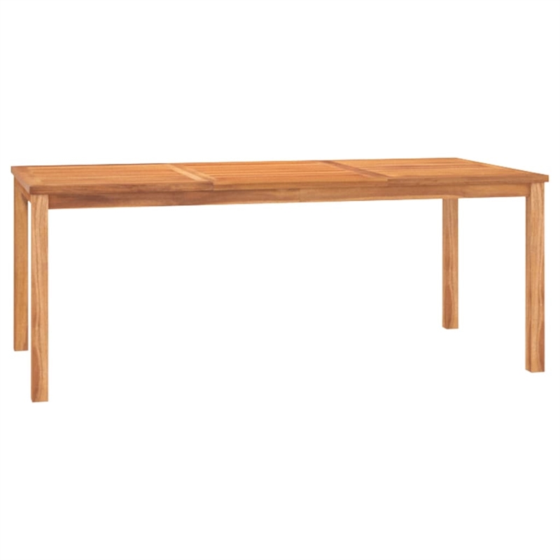 vidaXL Teak Wood Large Durable Garden Dining Set in Brown