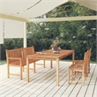 vidaXL Solid Teak Wood Large Durable Garden Dining Set in Brown
