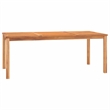 vidaXL Solid Teak Wood Large Durable Garden Dining Set in Brown