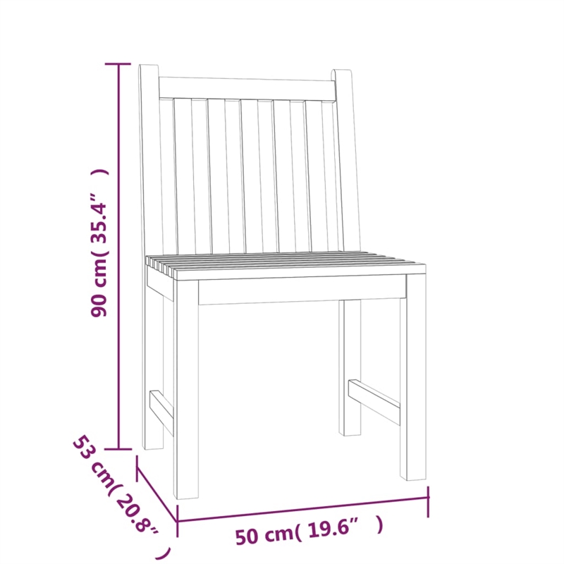 vidaXL Solid Teak Wood Large Durable Garden Dining Set in Brown