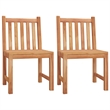 vidaXL Solid Teak Wood Large Durable Garden Dining Set in Brown