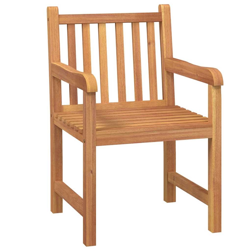 vidaXL Solid Teak Wood Medium Durable Garden Dining Set in Brown