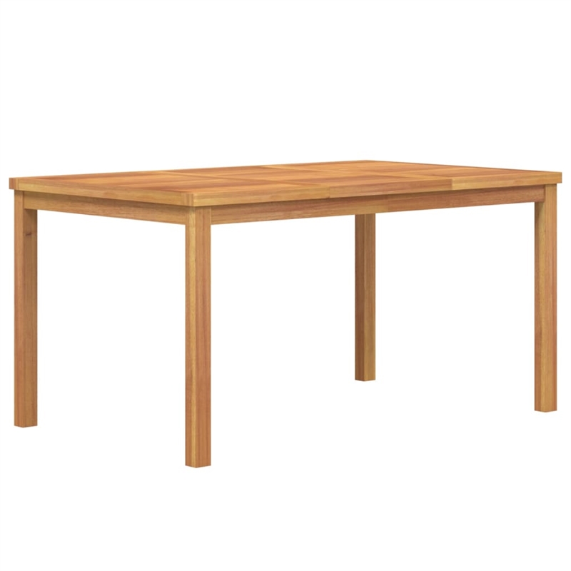 vidaXL Fine Sanded Teak Hardwood Medium Durable Garden Dining Set in Brown