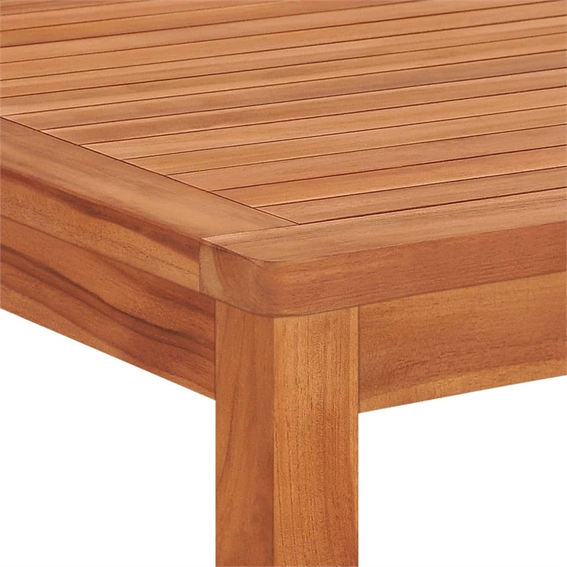 vidaXL Smooth Sanded Teak Hardwood Large Garden Dining Set Natural/Brown