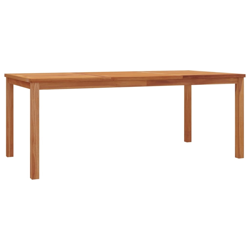 vidaXL Solid Teak Wood Large Garden Dining Set in Brown
