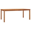 vidaXL Solid Teak Wood Large Durable Garden Dining Set in Brown