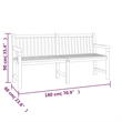 vidaXL Solid Teak Wood Large Durable Garden Dining Set in Brown
