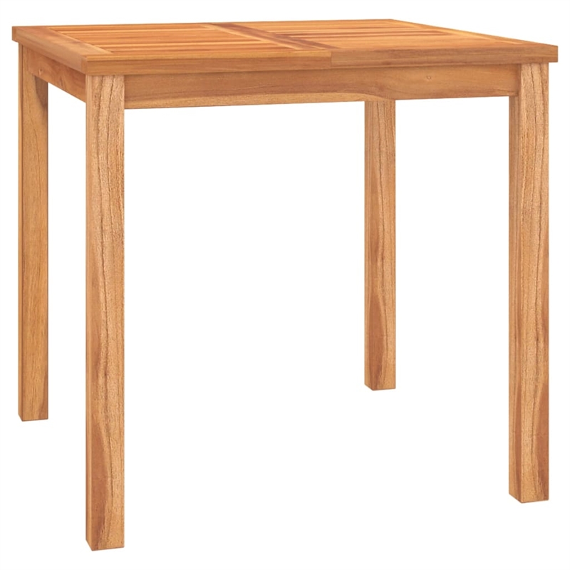 vidaXL Solid Teak Wood Medium Garden Dining Set in Brown