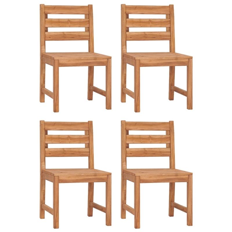 vidaXL Solid Teak Wood Standard Garden Dining Set Natural/Brown