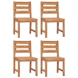vidaXL Solid Teak Wood Standard Garden Dining Set Natural/Brown