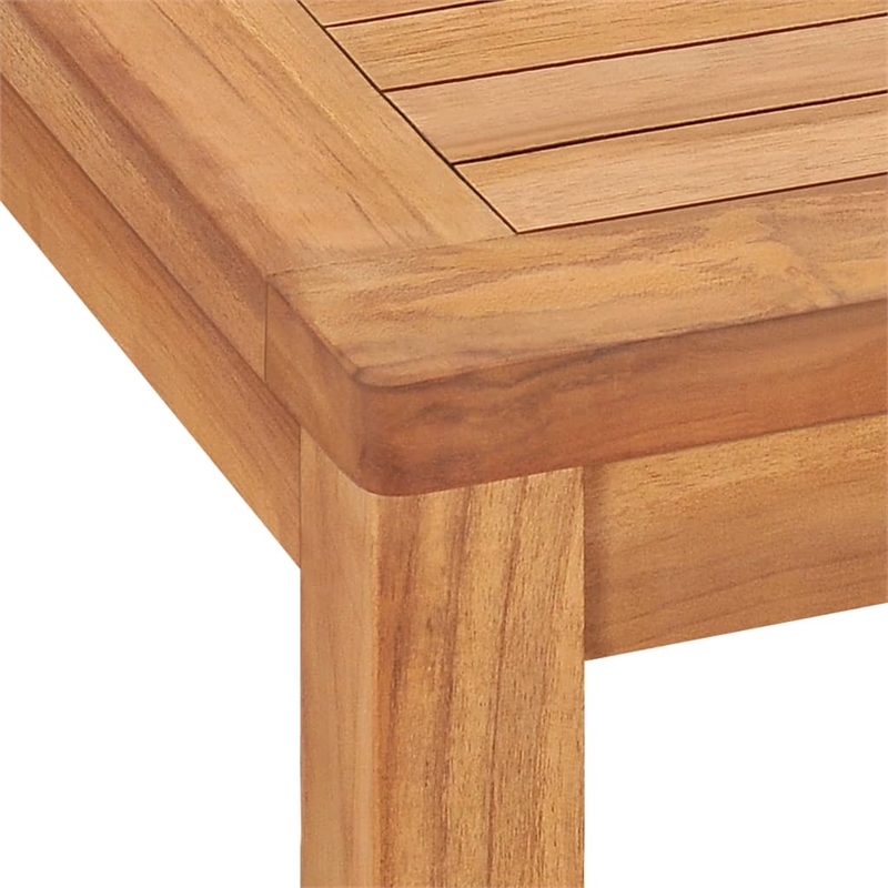 vidaXL Solid Teak Wood Medium Durable Garden Dining Set in Brown