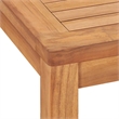 vidaXL Solid Teak Wood Medium Durable Garden Dining Set in Brown