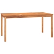 vidaXL Solid Teak Wood Standard Durable Garden Dining Set in Natural/Brown