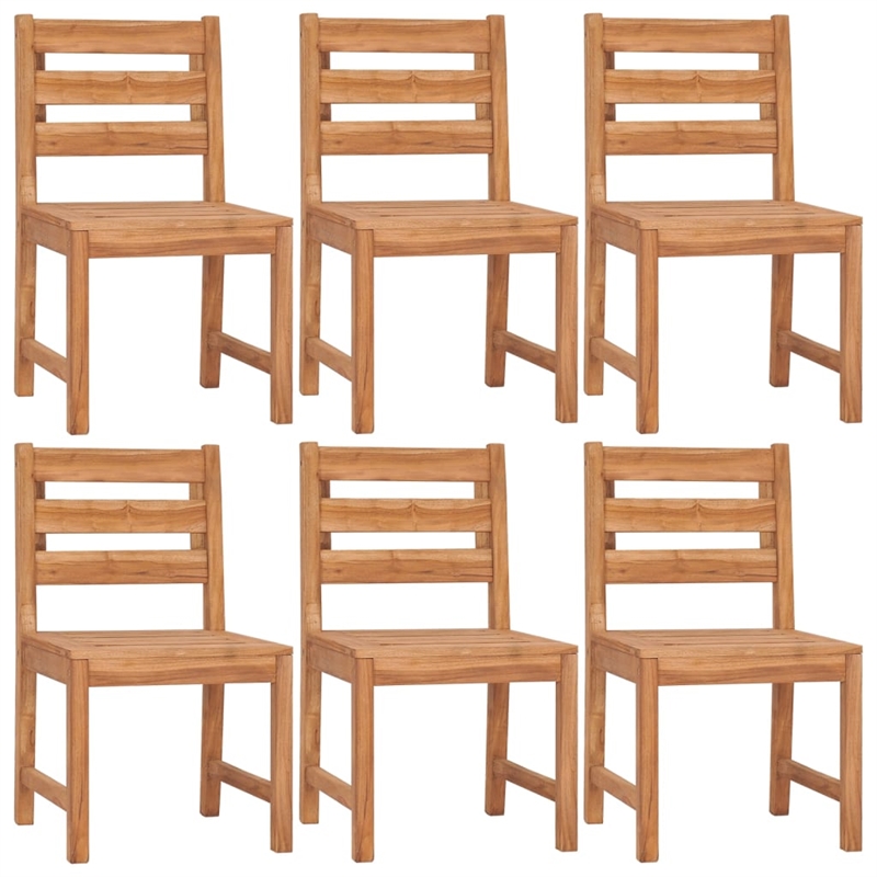 vidaXL Solid Wood Teak Medium Garden Dining Set in Natural/Brown