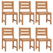 vidaXL Solid Teak Wood Durable Garden Dining Set Natural/Brown