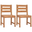 vidaXL Solid Teak Wood Large Durable Garden Dining Set in Brown