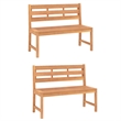 vidaXL Solid Teak Wood Large Durable Garden Dining Set in Brown