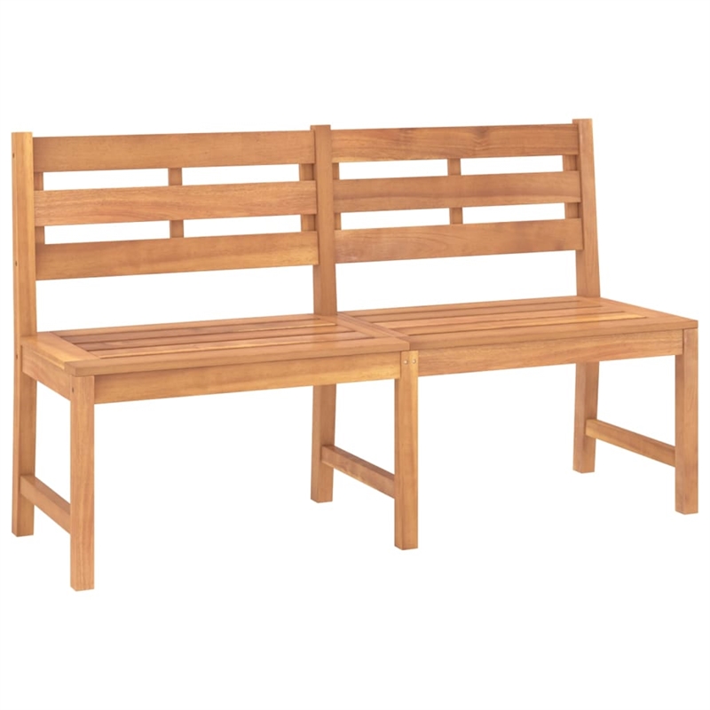 vidaXL Solid Teak Wood Standard Durable Garden Dining Set in Natural/Brown