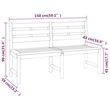 vidaXL Solid Teak Wood Standard Durable Garden Dining Set in Natural/Brown