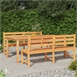 vidaXL Solid Teak Wood Large Garden Dining Set Natural/Brown