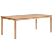 vidaXL Solid Teak Wood Large Garden Dining Set Natural/Brown