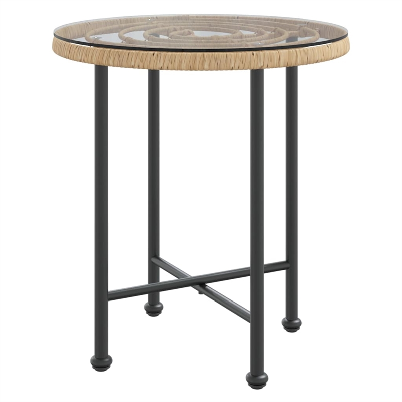 vidaXL Steel Compact Durable Garden Dining Set in Black