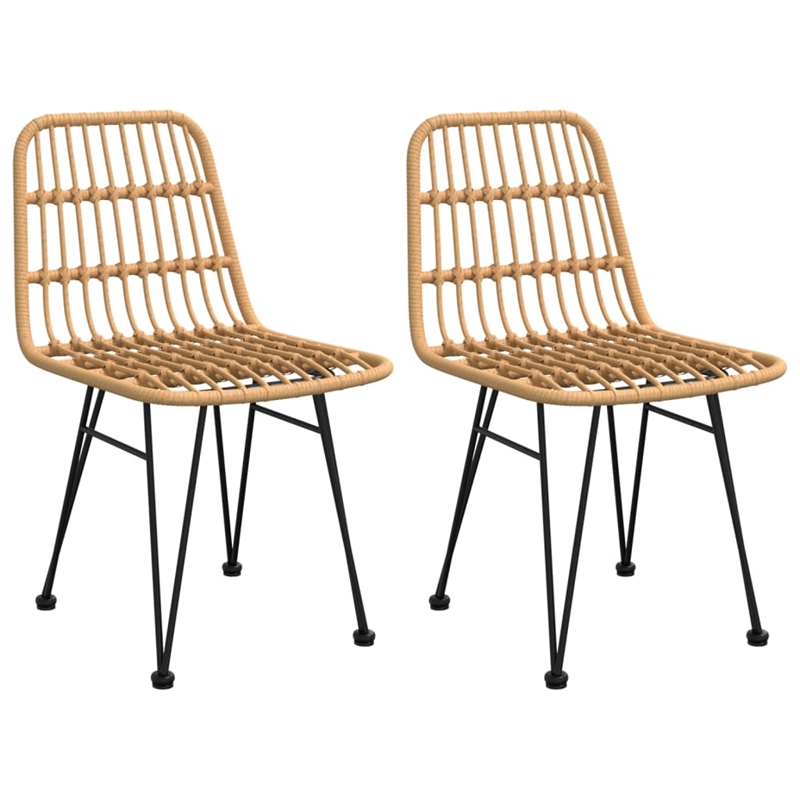 vidaXL Steel Compact Durable Garden Dining Set in Black