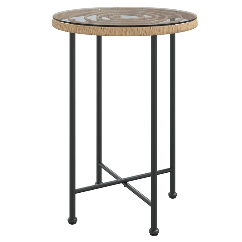 vidaXL Steel Standard Durable Garden Dining Set in Brown