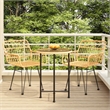 vidaXL Steel Standard Durable Garden Dining Set in Brown