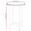 vidaXL Steel & Tempered Glass Garden Dining Set in Black