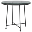 vidaXL Steel Medium Durable Garden Dining Set in Black