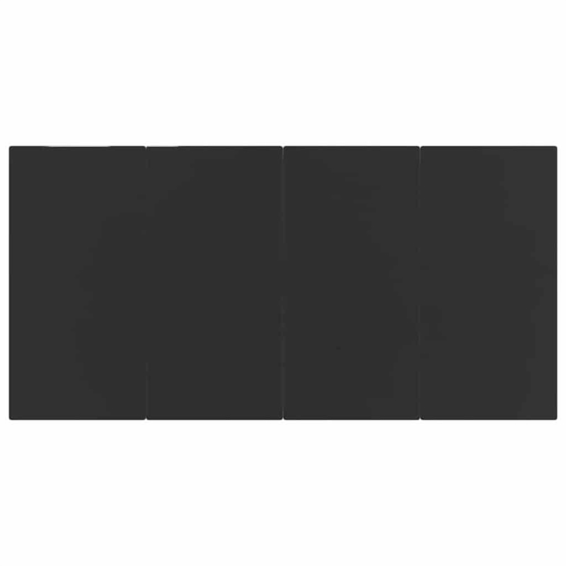 vidaXL Steel Large Garden Dining Set in Black