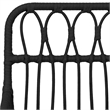vidaXL Steel Large Garden Dining Set in Black