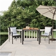 vidaXL Garden Dining Set in Black/Cream White