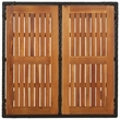 vidaXL Garden Dining Set in Black/Cream White