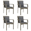 vidaXL Garden Dining Set in Gray/Dark Gray
