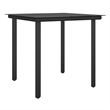 vidaXL PE Rattan 5 Piece Garden Dining Set in Brown