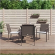 vidaXL PE Rattan 5 Piece Garden Dining Set in Brown